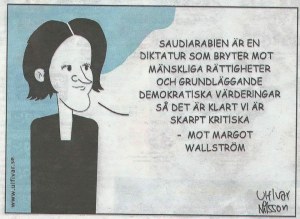 M kritiska mot Margot Wallström